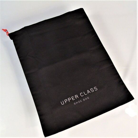 Virgin Atlantic Upper Class Shoe Bag 12" X 16" Black With Red Drawstring - Picture 3 of 3